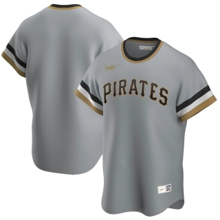 Men's Pittsburgh Pirates Nike Gray Road Cooperstown Collection Team Jersey