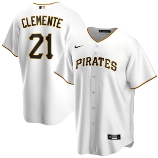 Men's Pittsburgh Pirates Roberto Clemente Nike White 2020 Home Replica Player Jersey