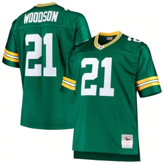 Men's Green Bay Packers Charles Woodson Mitchell & Ness Green Big & Tall 2010 Retired Player Replica Jersey