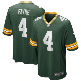 Men's Green Bay Packers Brett Favre Nike Green Game Retired Player Jersey