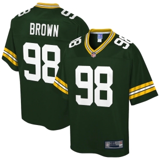 Men's Green Bay Packers Fadol Brown NFL Pro Line Green Big & Tall Team Player Jersey