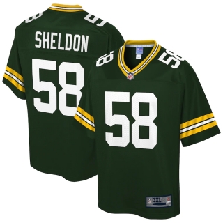 Men's Green Bay Packers Brady Sheldon NFL Pro Line Green Big & Tall Team Player Jersey