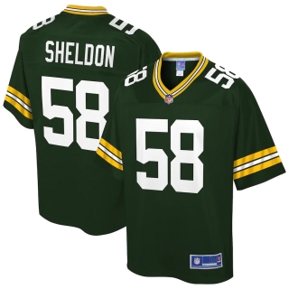 Men's Green Bay Packers Brady Sheldon NFL Pro Line Green Team Player Jersey