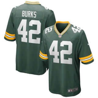 Men's Green Bay Packers Oren Burks Nike Green Game Jersey