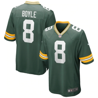 Men's Green Bay Packers Tim Boyle Nike Green Game Jersey