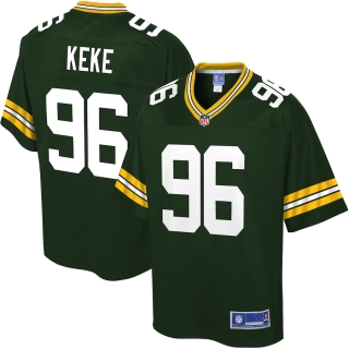 Men's Green Bay Packers Kingsley Keke NFL Pro Line Green Player Jersey