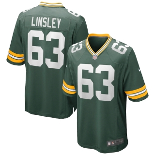 Men's Green Bay Packers Corey Linsley Nike Green Game Jersey