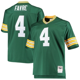 Men's Green Bay Packers Brett Favre Mitchell & Ness Green Big & Tall 1996 Retired Player Replica Jersey