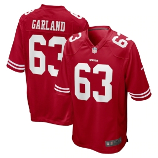 Men's San Francisco 49ers Ben Garland Nike Scarlet Game Jersey