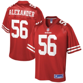 Men's San Francisco 49ers Kwon Alexander NFL Pro Line Scarlet Team Player Jersey