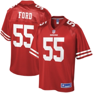 Men's San Francisco 49ers Dee Ford NFL Pro Line Scarlet Player Jersey