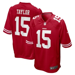 Men's San Francisco 49ers Trent Taylor Nike Scarlet Game Jersey