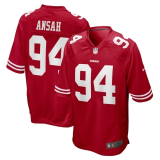 Men's San Francisco 49ers Ezekiel Ansah Nike Scarlet Team Game Jersey
