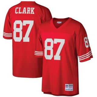 Men's San Francisco 49ers Dwight Clark Mitchell & Ness Scarlet Retired Player Legacy Replica Jersey