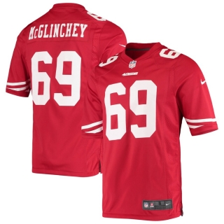 Men's San Francisco 49ers Mike McGlinchey Nike Scarlet Game Player Jersey