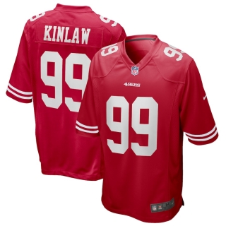 Men's San Francisco 49ers Javon Kinlaw Nike Scarlet 2020 NFL Draft First Round Pick Game Jersey