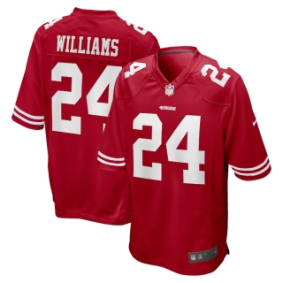 Men's San Francisco 49ers K'Waun Williams Nike Scarlet Game Jersey