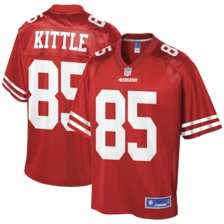 Men's San Francisco 49ers George Kittle NFL Pro Line Scarlet Team Player Jersey