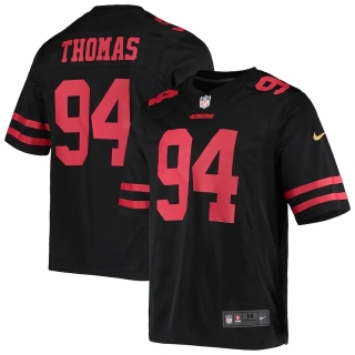 Men's San Francisco 49ers Solomon Thomas Nike Black Game Player Jersey