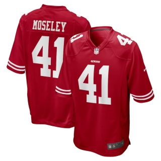 Men's San Francisco 49ers Emmanuel Moseley Nike Scarlet Game Jersey