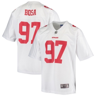 Men's San Francisco 49ers Nick Bosa NFL Pro Line White Jersey
