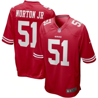 Men's San Francisco 49ers Ken Norton Jr Nike Scarlet Game Retired Player Jersey