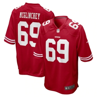 Men's San Francisco 49ers Mike McGlinchey Nike Scarlet Game Jersey