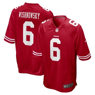Men's San Francisco 49ers Mitch Wishnowsky Nike Scarlet Game Jersey