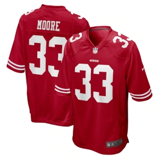Men's San Francisco 49ers Tarvarius Moore Nike Scarlet Game Jersey