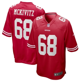 Men's San Francisco 49ers Colton McKivitz Nike Scarlet Player Game Jersey