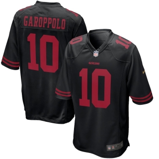 Men's San Francisco 49ers Jimmy Garoppolo Nike Black Alternate Game Jersey