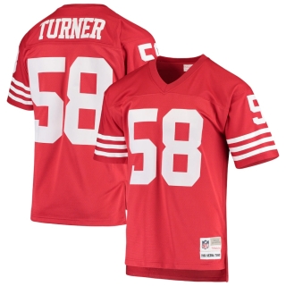 Men's San Francisco 49ers Keena Turner Mitchell & Ness Scarlet 1982 Replica Legacy Throwback Player Jersey
