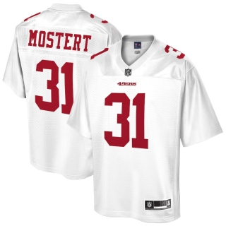 Men's San Francisco 49ers Raheem Mostert NFL Pro Line White Player Jersey