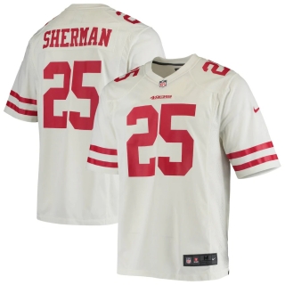 Men's San Francisco 49ers Richard Sherman Nike White Game Player Jersey