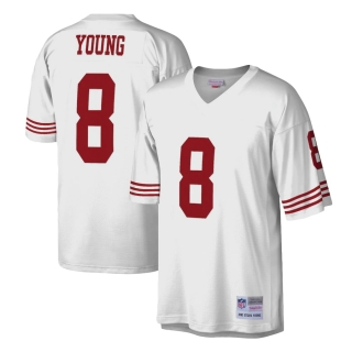 Men's San Francisco 49ers Steve Young Mitchell & Ness White Legacy Replica Jersey