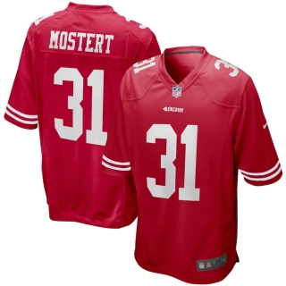 Men's San Francisco 49ers Raheem Mostert Nike Scarlet Game Player Jersey