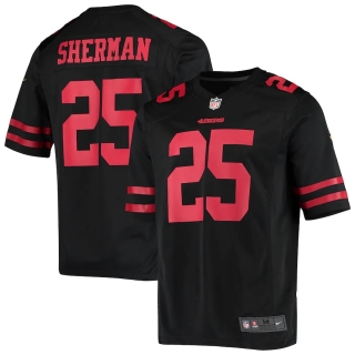 Men's San Francisco 49ers Richard Sherman Nike Black Game Player Jersey