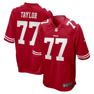 Men's San Francisco 49ers Jullian Taylor Nike Scarlet Game Jersey