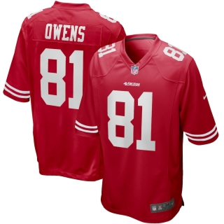 Men's San Francisco 49ers Terrell Owens Nike Scarlet Game Retired Player Jersey