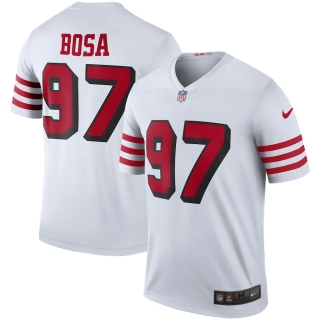 Men's San Francisco 49ers Nick Bosa Nike White Color Rush Legend Jersey