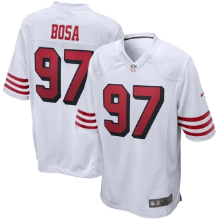 Men's San Francisco 49ers Nick Bosa Nike White Alternate Game Jersey
