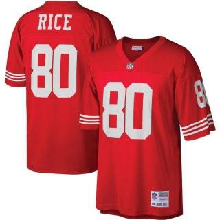 Men's San Francisco 49ers Jerry Rice Mitchell & Ness Scarlet Legacy Replica Jersey