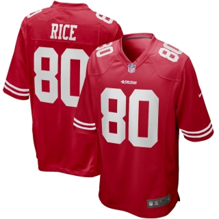 Men's San Francisco 49ers Jerry Rice Nike Scarlet Game Retired Player Jersey