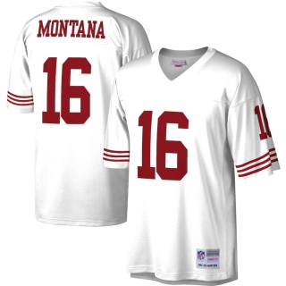 Men's San Francisco 49ers Joe Montana Mitchell & Ness White Legacy Replica Jersey