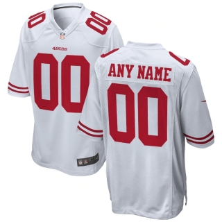 Men's San Francisco 49ers Nike White 2018 Custom Game Jersey