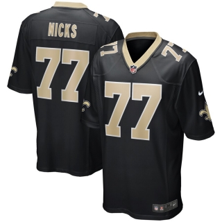 Men's New Orleans Saints Carl Nicks Nike Black Game Retired Player Jersey