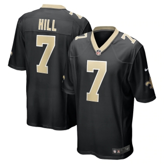 Men's New Orleans Saints Taysom Hill Nike Black Game Jersey