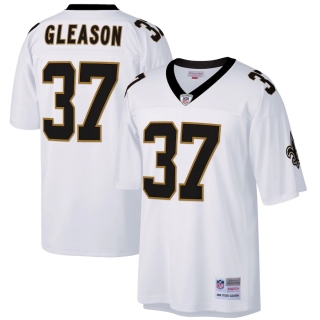 Men's New Orleans Saints Steve Gleason Mitchell & Ness White Retired Player Legacy Replica Jersey