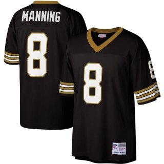 Men's New Orleans Saints Archie Manning Mitchell & Ness Black Legacy Replica Jersey