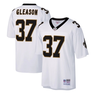 Men's New Orleans Saints Steve Gleason Mitchell & Ness White Legacy Replica Jersey
